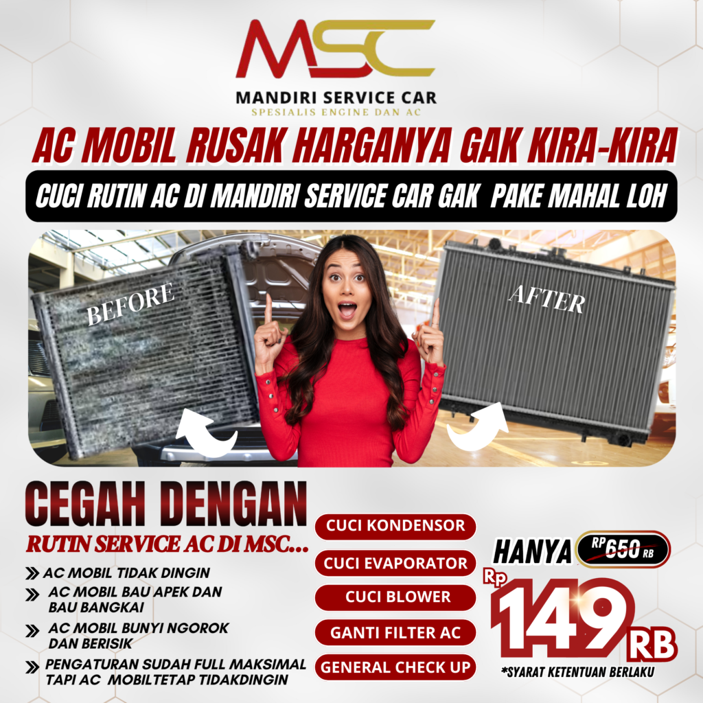 Murah Parah Cuci AC Mobi dan Filter Ac Hanya 149 Ribu