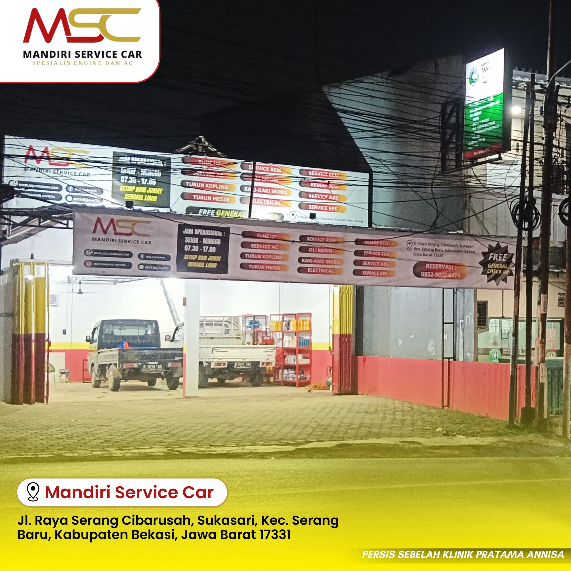 Our Location 1 Our Location, Mandiri Service Car