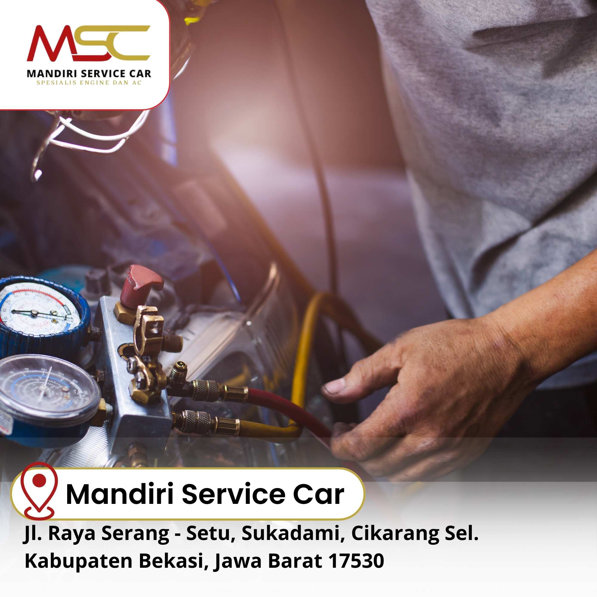 Service AC Mobil Terdekat Cibarusah