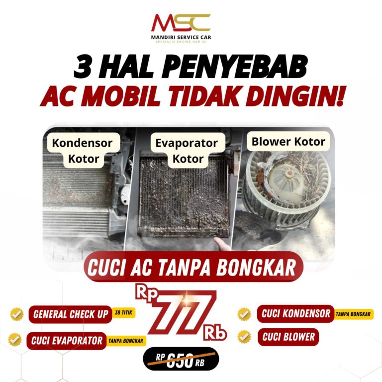 Cuci AC Mobil 77 Ribu